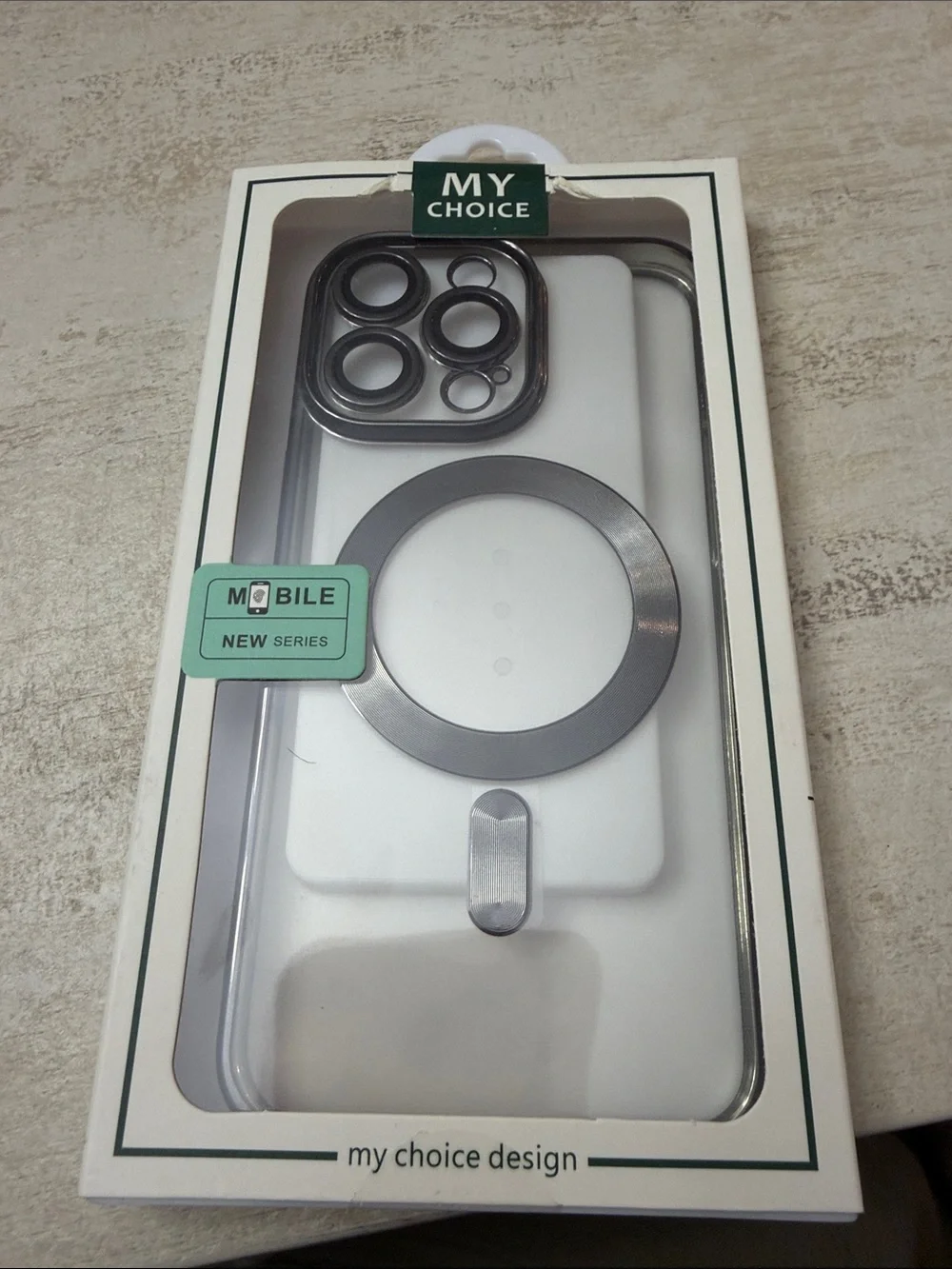 My Choice White Magnetic Ring Phone Case. iPhone 14 Pro Max case